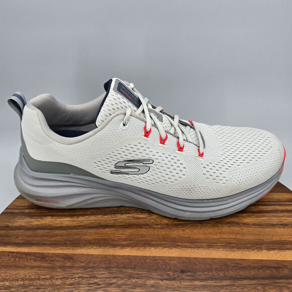 Skechers Other - Skechers Shoes Men's 14 Gray Orange Mesh Lace Up Athletic Running Sneakers